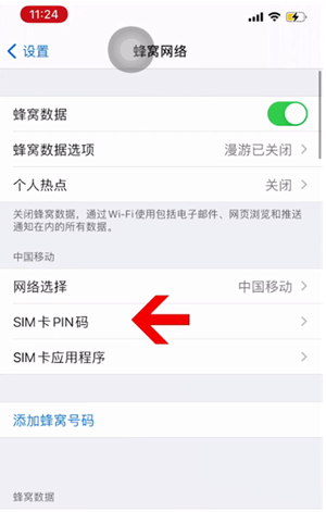 忻城苹果14维修网分享如何给iPhone14的SIM卡设置密码 