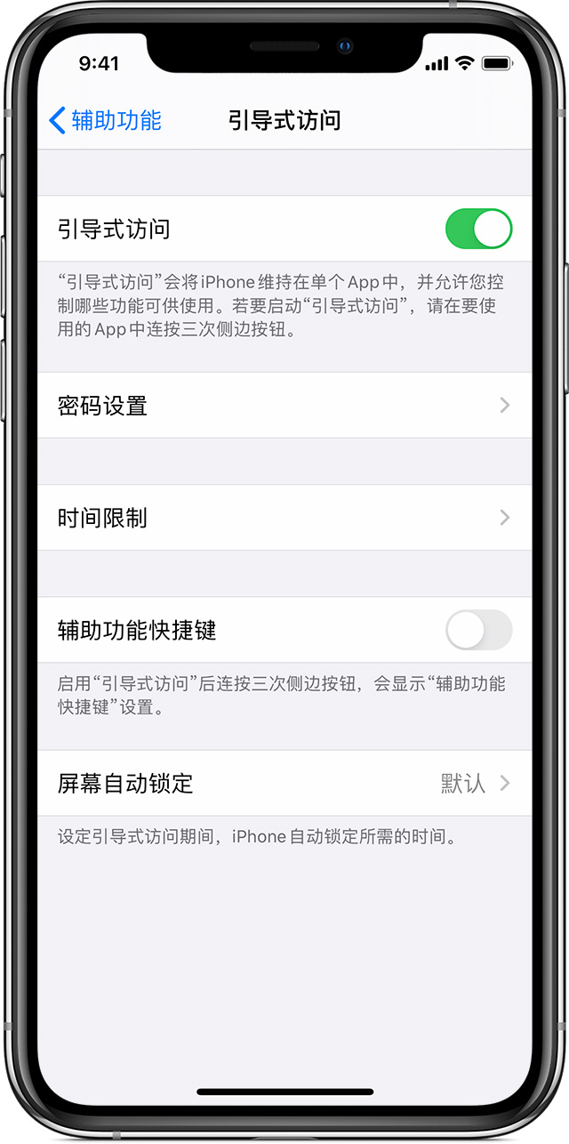 忻城苹果手机维修分享如何在 iPhone 上退出引导式访问 