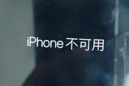 忻城苹果服务网点分享锁屏界面显示“iPhone 不可用”如何解决 